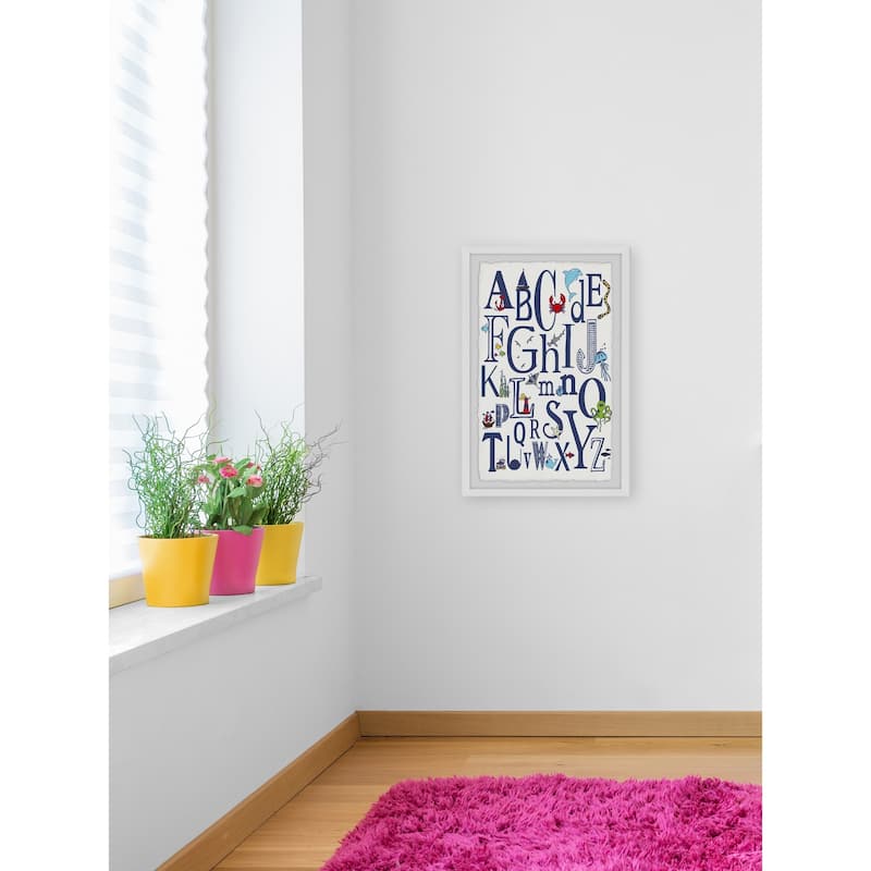 'ABC Nautical' Framed Painting Print