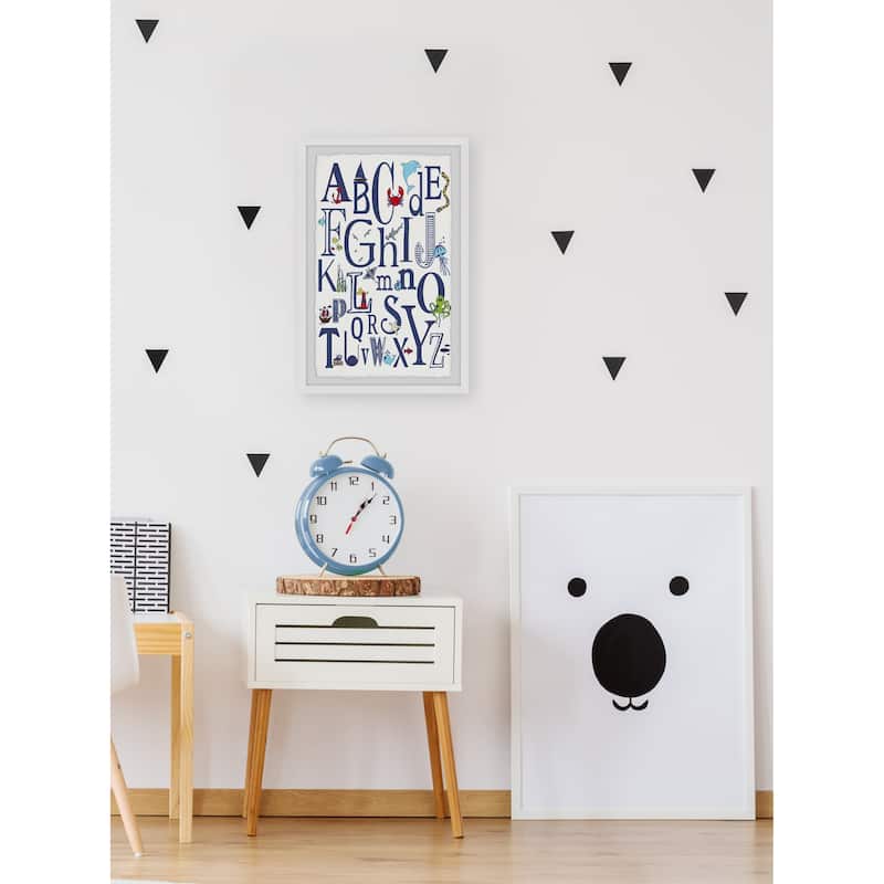 'ABC Nautical' Framed Painting Print