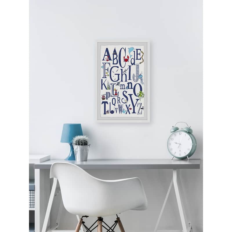'ABC Nautical' Framed Painting Print