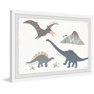 'Dinosaur Species' Framed Painting Print - Bed Bath & Beyond - 30802586