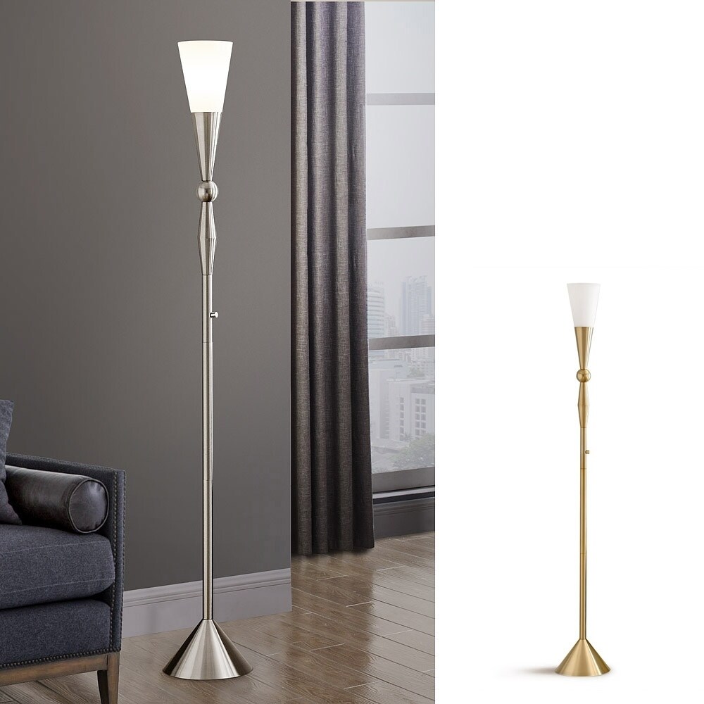 Dione 72 H Metal Torchiere Floor Lamp Led Dimmable Bulb Dione 72 H Metal Torchiere Floor