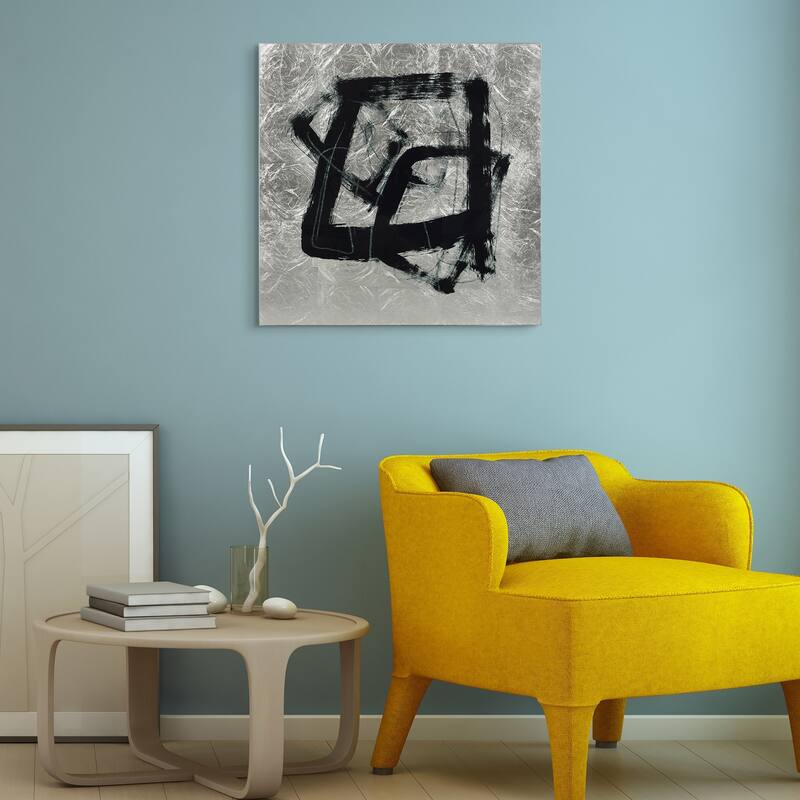 Tessellation Abstract Wall Art Printed on Tempered Glass & Silver Leaf