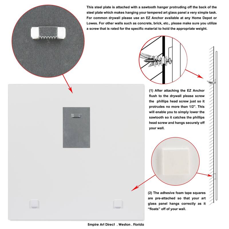 Tessellation Abstract Wall Art Printed on Tempered Glass & Silver Leaf