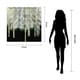 preview thumbnail 8 of 7, Treeline Abstract Wall Art Printed on Tempered Glass & Silver Leaf