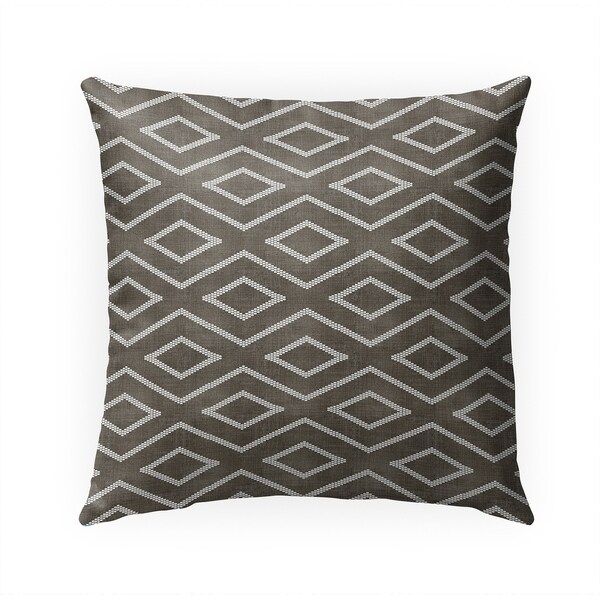 INCA TRIBAL UMBER Indoor|Outdoor Pillow By Becky Bailey - 18X18