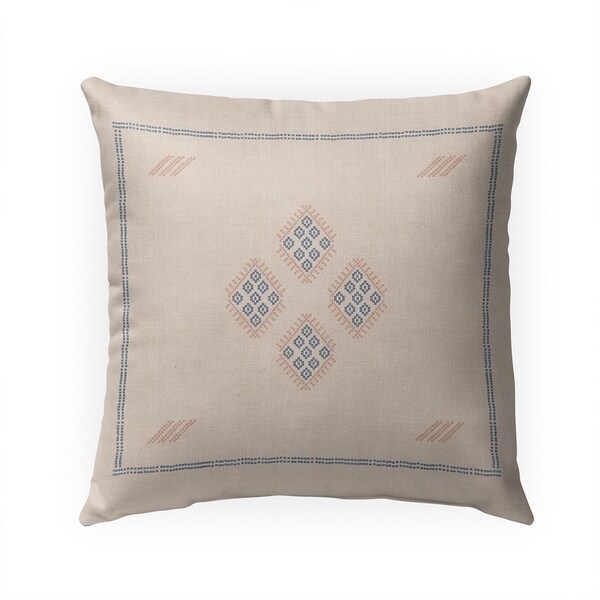 KILIM CREAM Indoor|Outdoor Pillow By Becky Bailey - N/A - 18X18