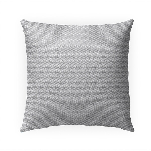 FISH SCALES GREY Indoor|Outdoor Pillow By Becky Bailey - 18X18