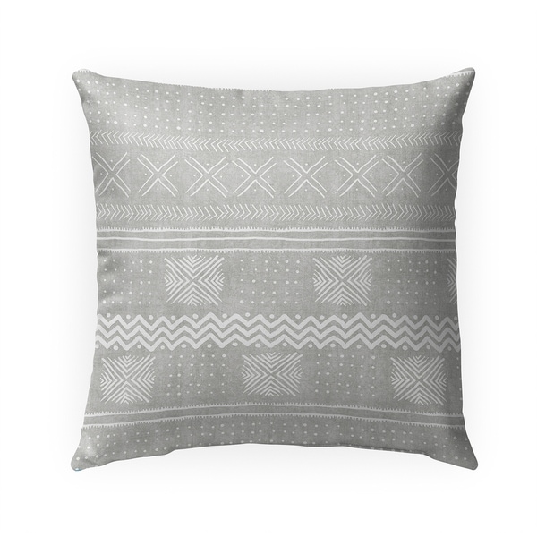 GREY NOVA Indoor|Outdoor Pillow By Becky Bailey - 18X18