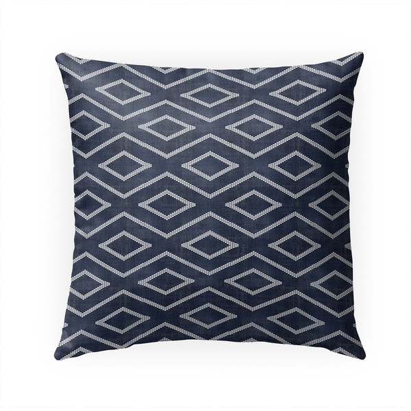 INCA TRIBAL INDIGO Indoor|Outdoor Pillow By Becky Bailey - 18X18