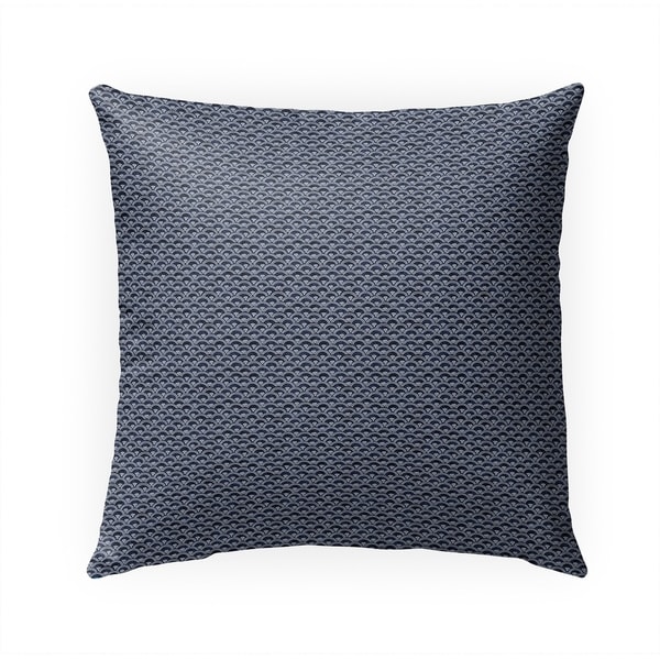 FISH SCALES NAVY Indoor|Outdoor Pillow By Becky Bailey - 18X18