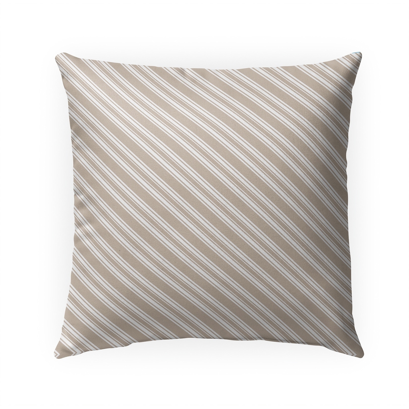 18x18 Throw Pillow Cover: Diagnol Corded Stripe