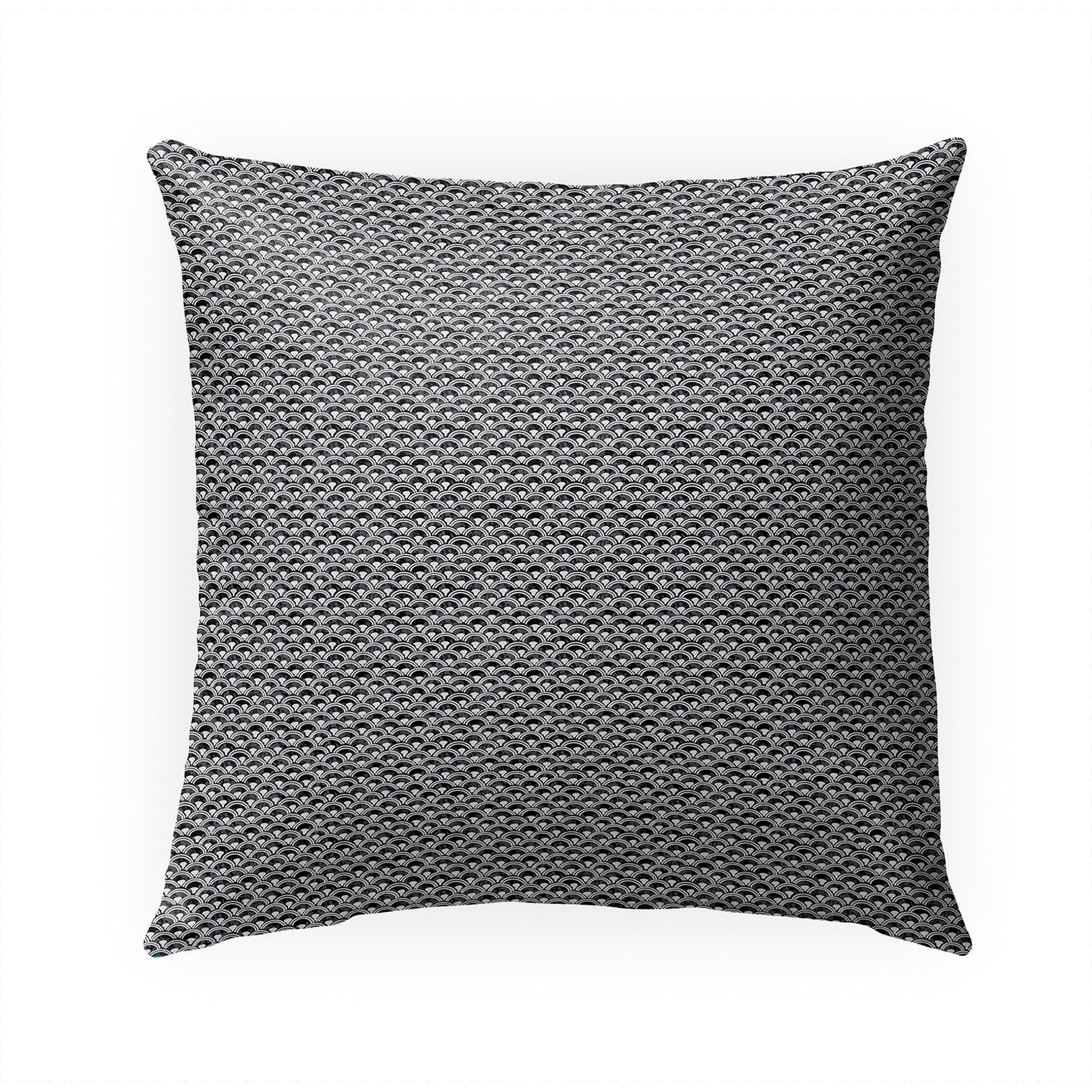 FISH SCALES BW Indoor|Outdoor Pillow By Kavka Desi...