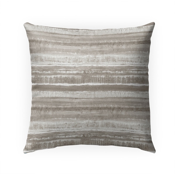 WASHY WATERCOLOR STRIPE DESERT Indoor|Outdoor Pillow By Becky Bailey - 18X18