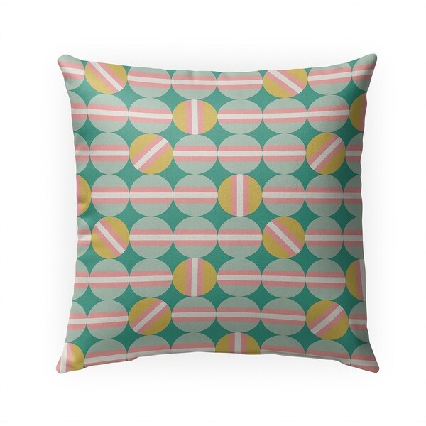 HEMISPHERES SEAFOAM Indoor|Outdoor Pillow By BG Riley - 18X18