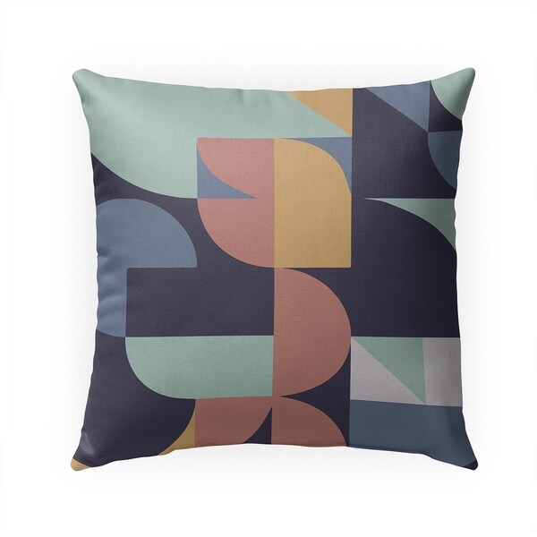 MIAMI GEO EGGPLANT Indoor|Outdoor Pillow By Becca Garrison - 18X18
