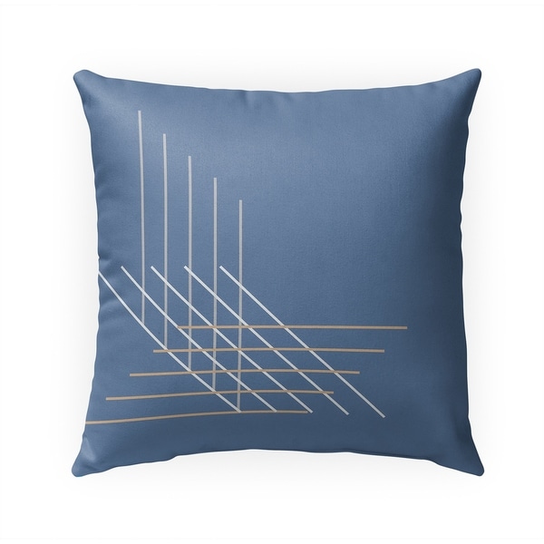 PERSPECTIVE BLUE Indoor|Outdoor Pillow By Becky Bailey - 18X18
