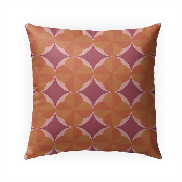 PINWHEEL ORANGE Indoor|Outdoor Pillow By Becky Bailey - 18X18