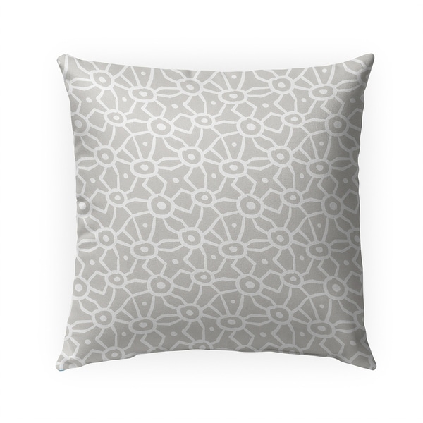 DOODLE GREIGE Indoor|Outdoor Pillow By Becky Bailey - 18X18