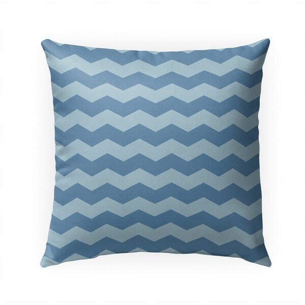 CHEV ROBINS EGG Indoor|Outdoor Pillow By Becky Bailey - 18X18