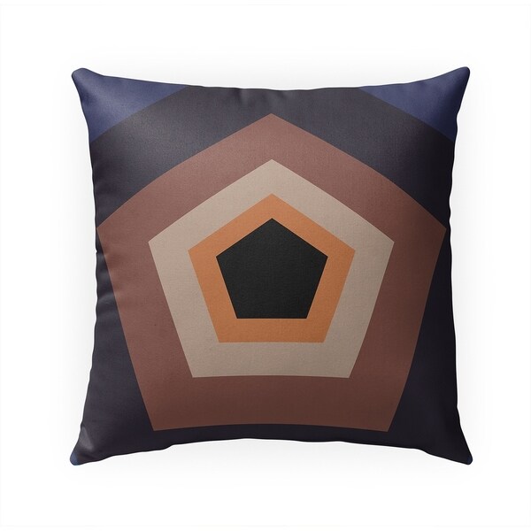 HEX BROWN Indoor|Outdoor Pillow By Becky Bailey - 18X18