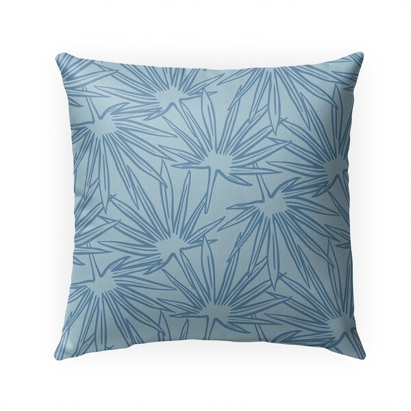 FAN ROBINS EGG Indoor|Outdoor Pillow By Becky Bailey - 18X18