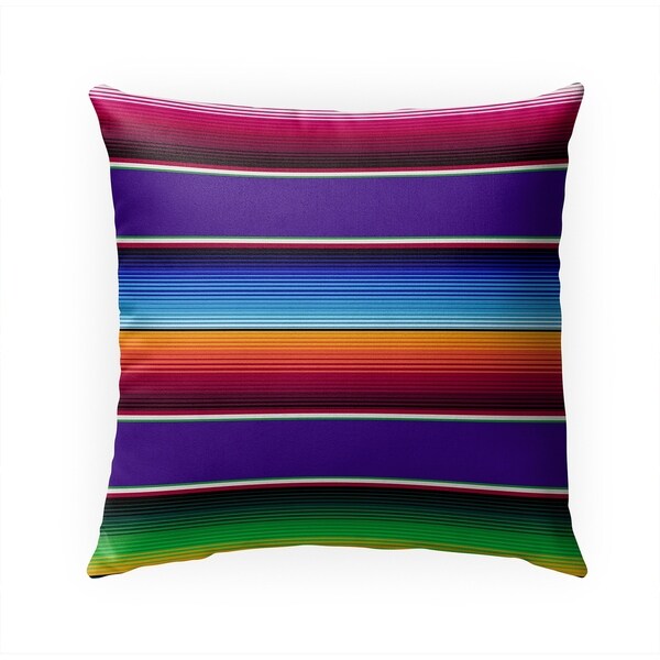 SALTILLO PURPLE Indoor|Outdoor Pillow By Becky Bailey - 18X18