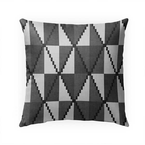 CANE BLACK AND WHITE Indoor|Outdoor Pillow By Becky Bailey - 18X18