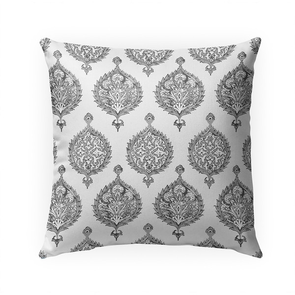 ENDANA GREY Indoor|Outdoor Pillow By Becky Bailey - 18X18