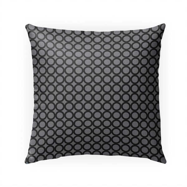 SIMPLE CIRCLES BLACK AND GREY Indoor|Outdoor Pillow By Kavka Designs ...