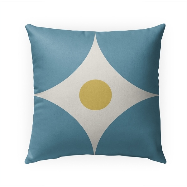 FOUR CORNERS BLUE Indoor|Outdoor Pillow By BG Riley - 18X18