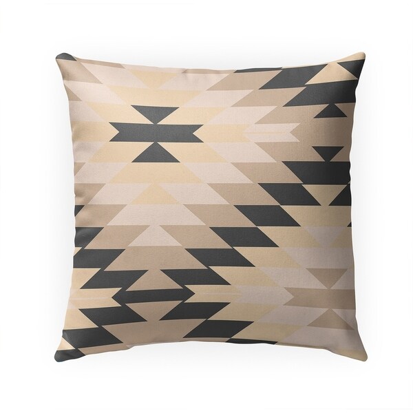 SAN PEDRO TAN GREY Indoor|Outdoor Pillow By Becky Bailey - 18X18