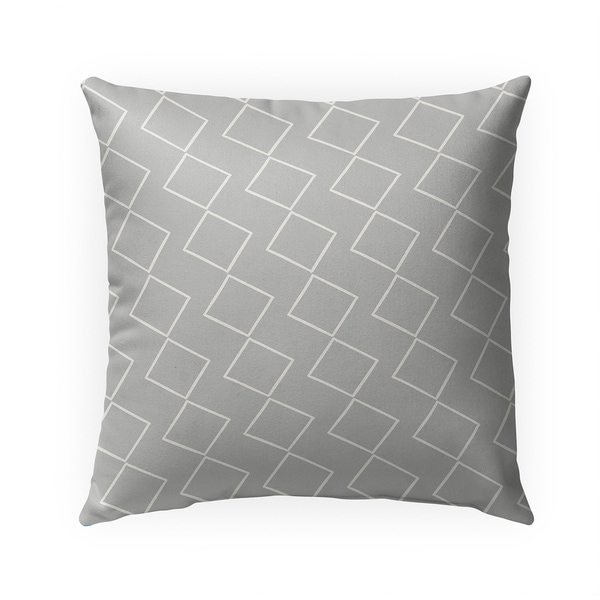 TILTING DIAMONDS Indoor|Outdoor Pillow By Becky Bailey - 18X18