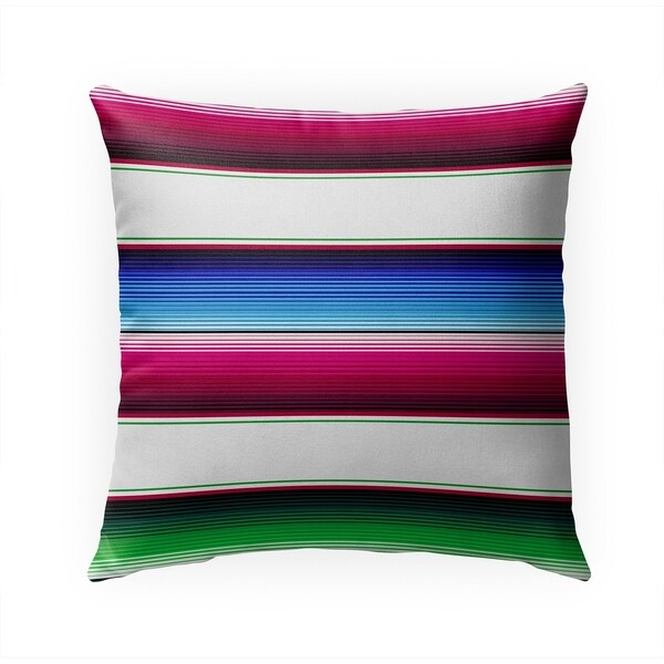 SALTILLO WHITE Indoor|Outdoor Pillow By Becky Bailey - 18X18