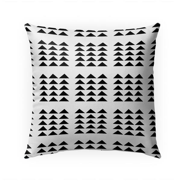 Black/White KAVKA Designs Lo Indoor-Outdoor Pillow, Size: 18X18X6 - - TRADITIONS Collection TELAVC8158OD18 Black/White KAVKA Designs Lo Indoor-Outdoor Pillow, Size: 18X18X6 - - TRADITIONS Collection TELAVC8158OD18