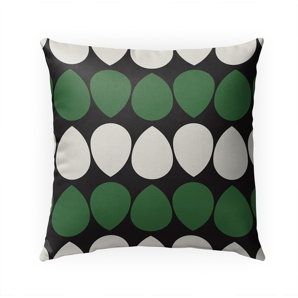 WILMA GREEN Indoor|Outdoor Pillow By BG Riley - 18X18