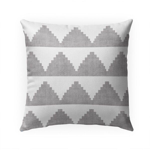 LASH GREY Indoor|Outdoor Pillow By Becky Bailey - 18X18