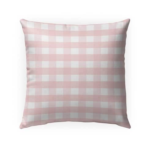 ROSE GINGHAM DREAM Indoor Outdoor Pillow by Kavka Designs - 18X18