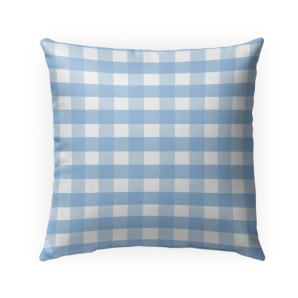 blue gingham throw pillows