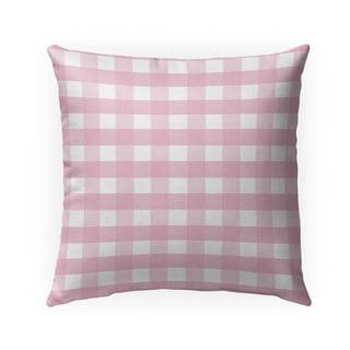 PINK GINGHAM DREAM Indoor|Outdoor Pillow By Kavka Designs - 18