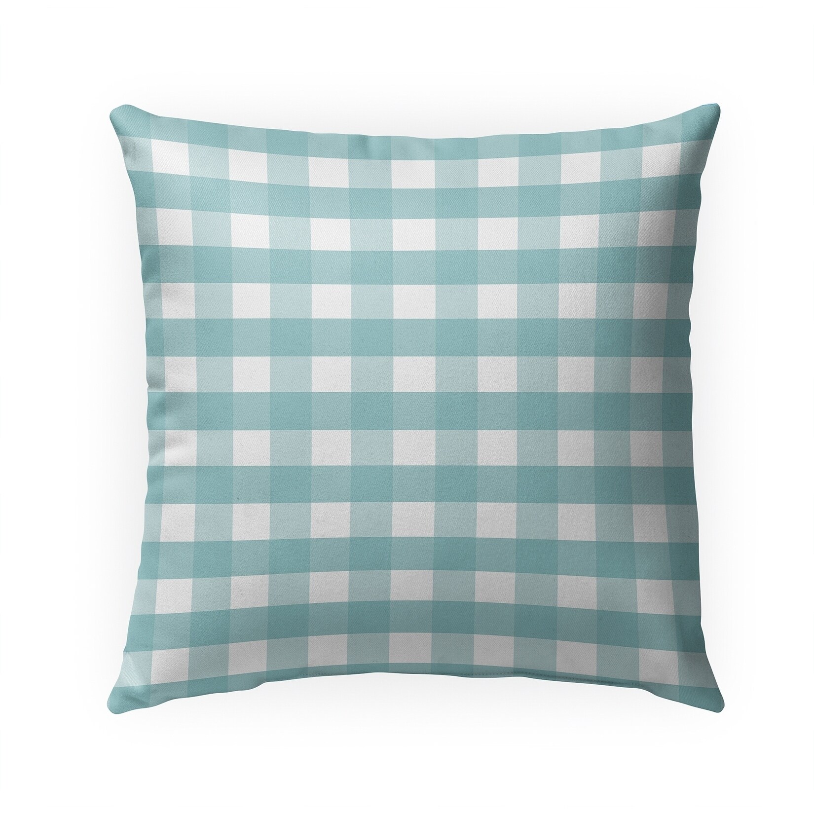 gingham outdoor pillows
