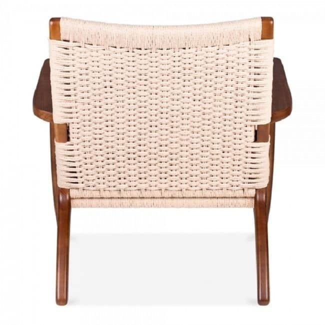 Easy Sungar Ash Chair with Woven Upholstery