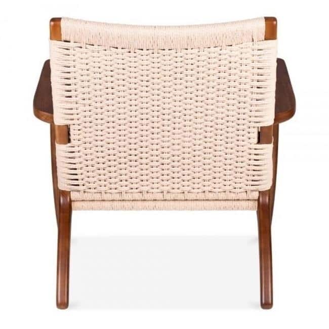 Easy Sungar Ash Chair with Woven Upholstery