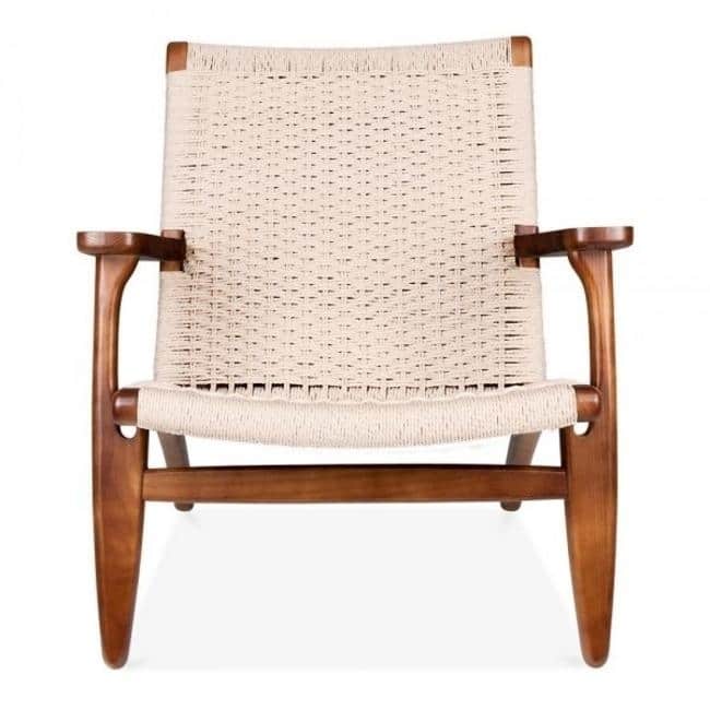 Easy Sungar Ash Chair with Woven Upholstery