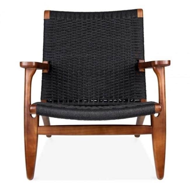 Easy Sungar Ash Chair with Woven Upholstery