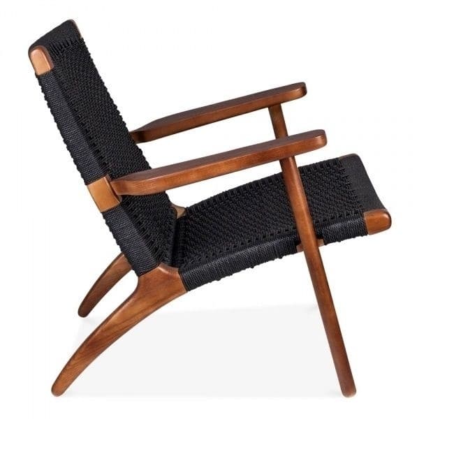 Easy Sungar Ash Chair with Woven Upholstery