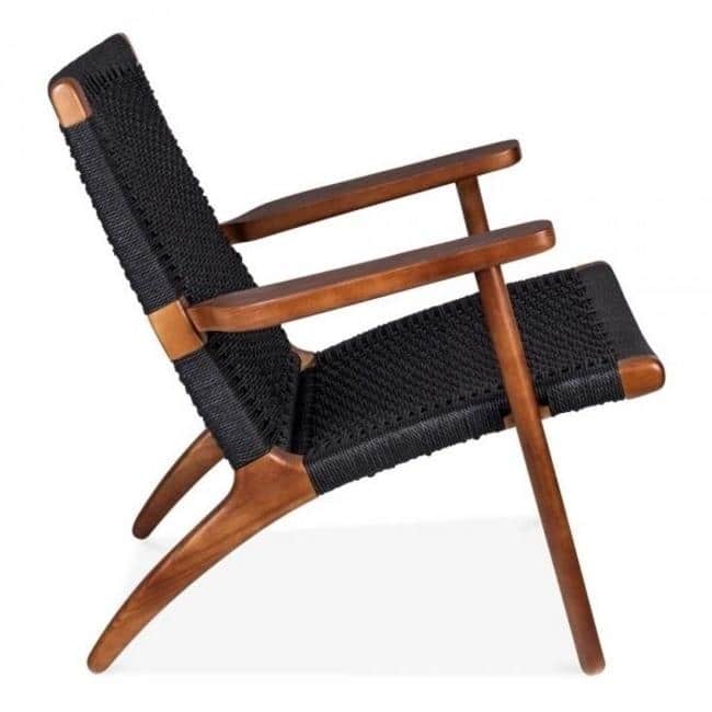 Easy Sungar Ash Chair with Woven Upholstery