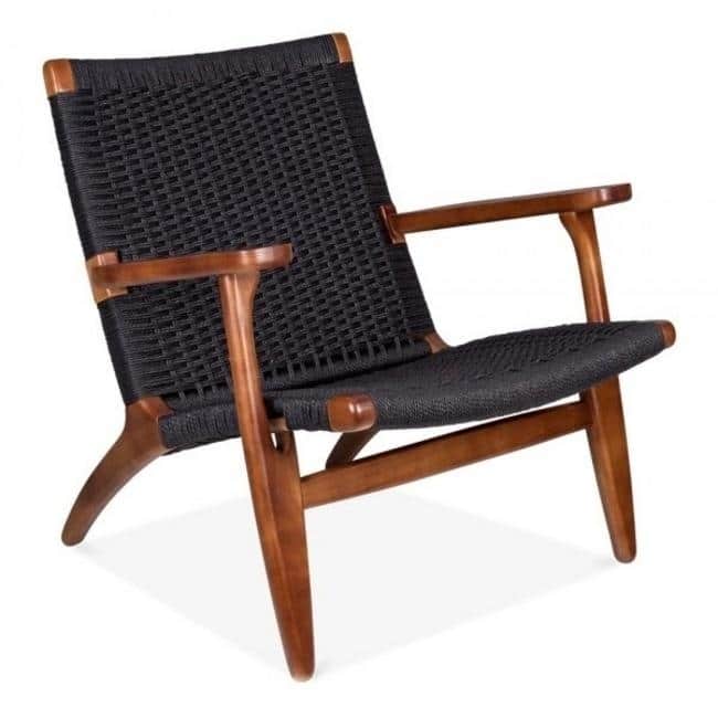 Easy Sungar Ash Chair with Woven Upholstery