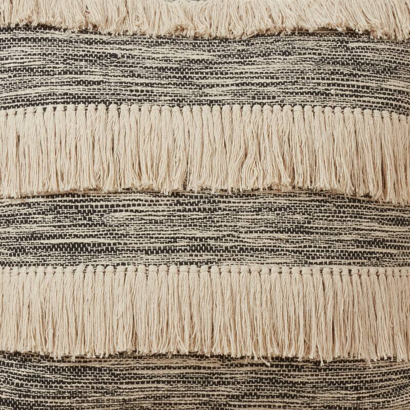 Floor Pillow With Tassel Design