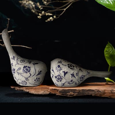 Resin Bloomsbury Sitting Bird 5.5"