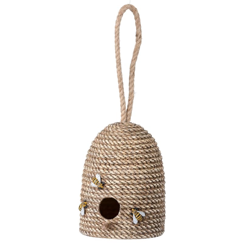 Resin Beehive W/ Bees 8.5"